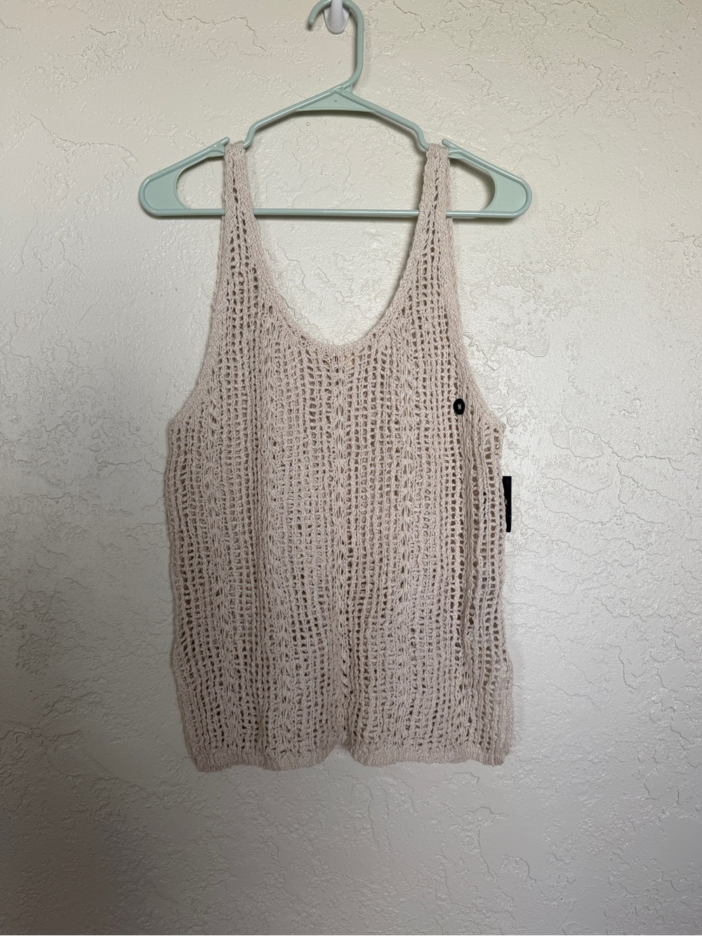 New Hollister Knit Tank Top in Cream - Women’s Medium